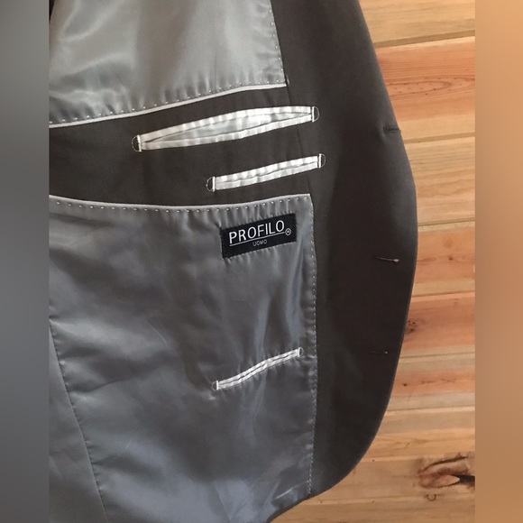 Profilo Uomo grey 3 button suit coat - Picture 4 of 4